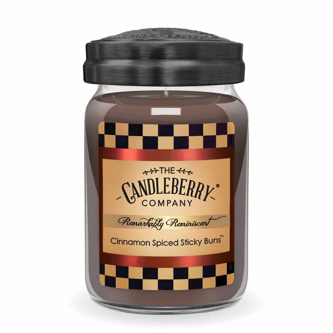 Candleberry Cinnamon Spiced Sticky Buns Large Jar Candle