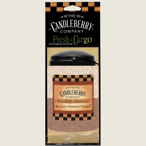 Candleberry Bourbon Roasted Pecans Car Freshner