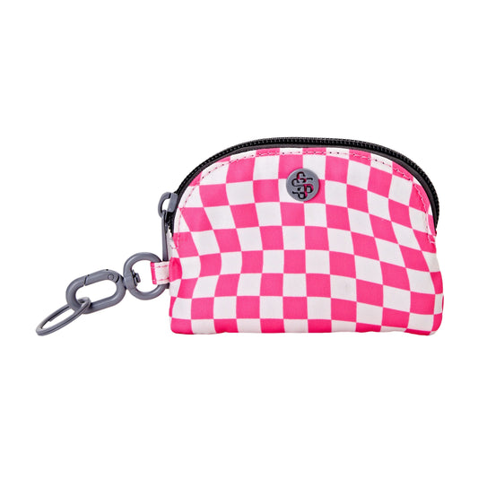 Simply Southern Pink Check Coin Pouch