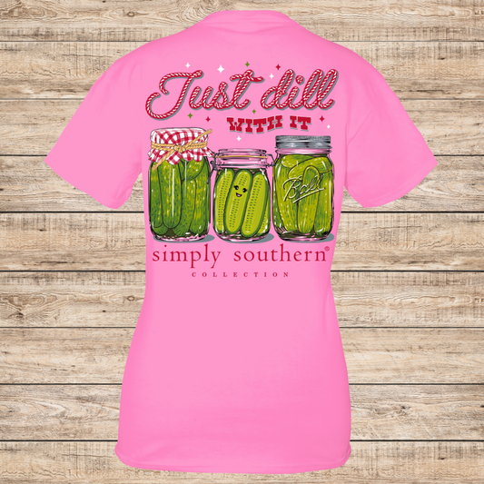 Simply Southern Just Dill With It Pickle Jars T-Shirt