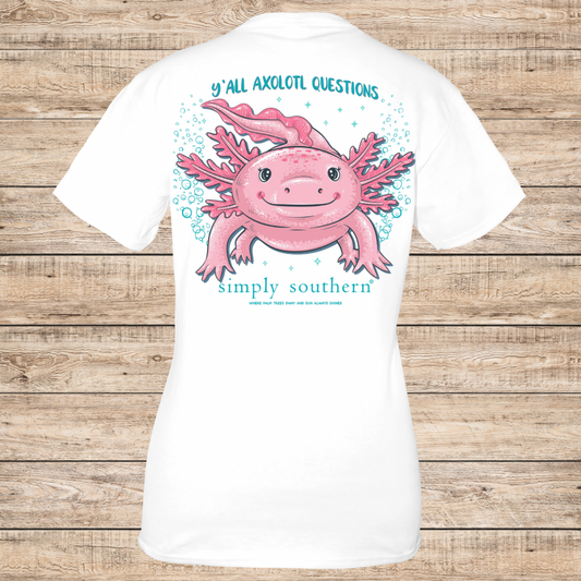 Simply Southern Y’all Axolotl Questions T-Shirt