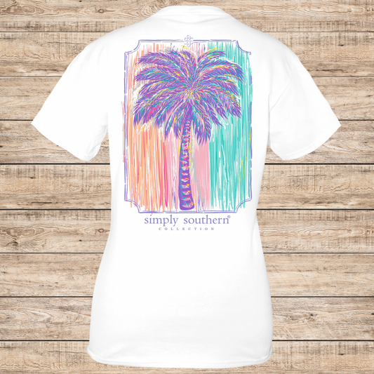 Simply Southern Pastel Palm Paradise T-Shirt