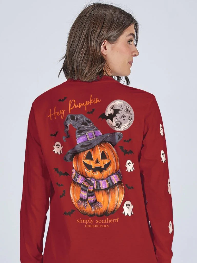 Simply Southern Hey Pumpkin long Sleeve Shirt