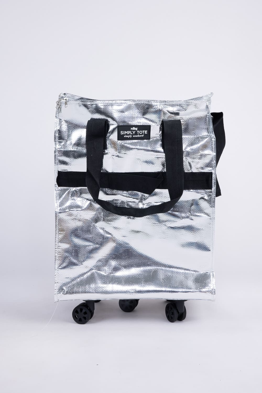Simply Southern Rolling Tote Bag in Silver