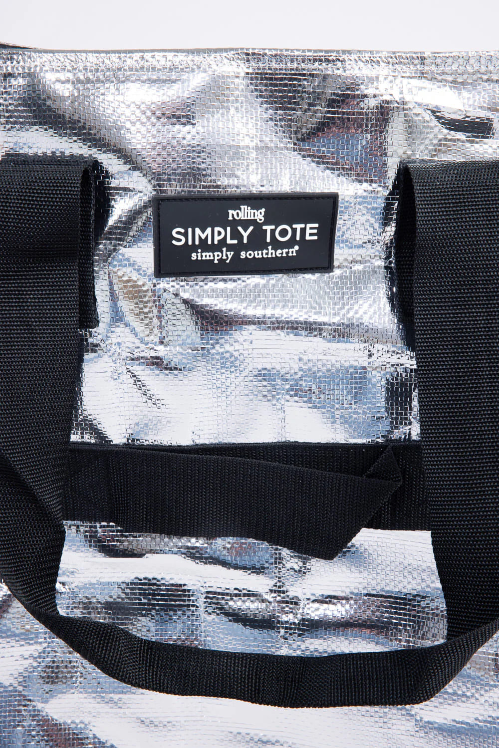 Simply Southern Rolling Tote Bag in Silver