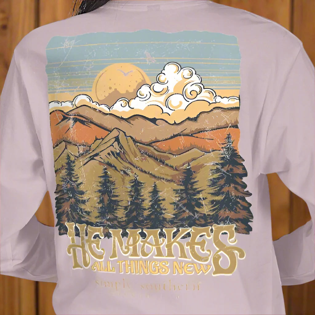 Simply Southern He Makes All Long Sleeve Shirt