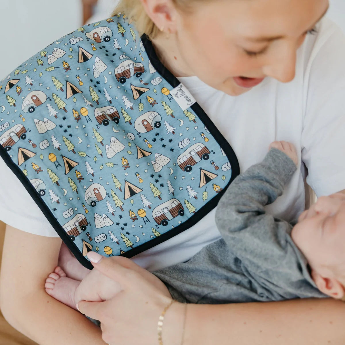 Copper Pearl Bridger Burp Cloth Set