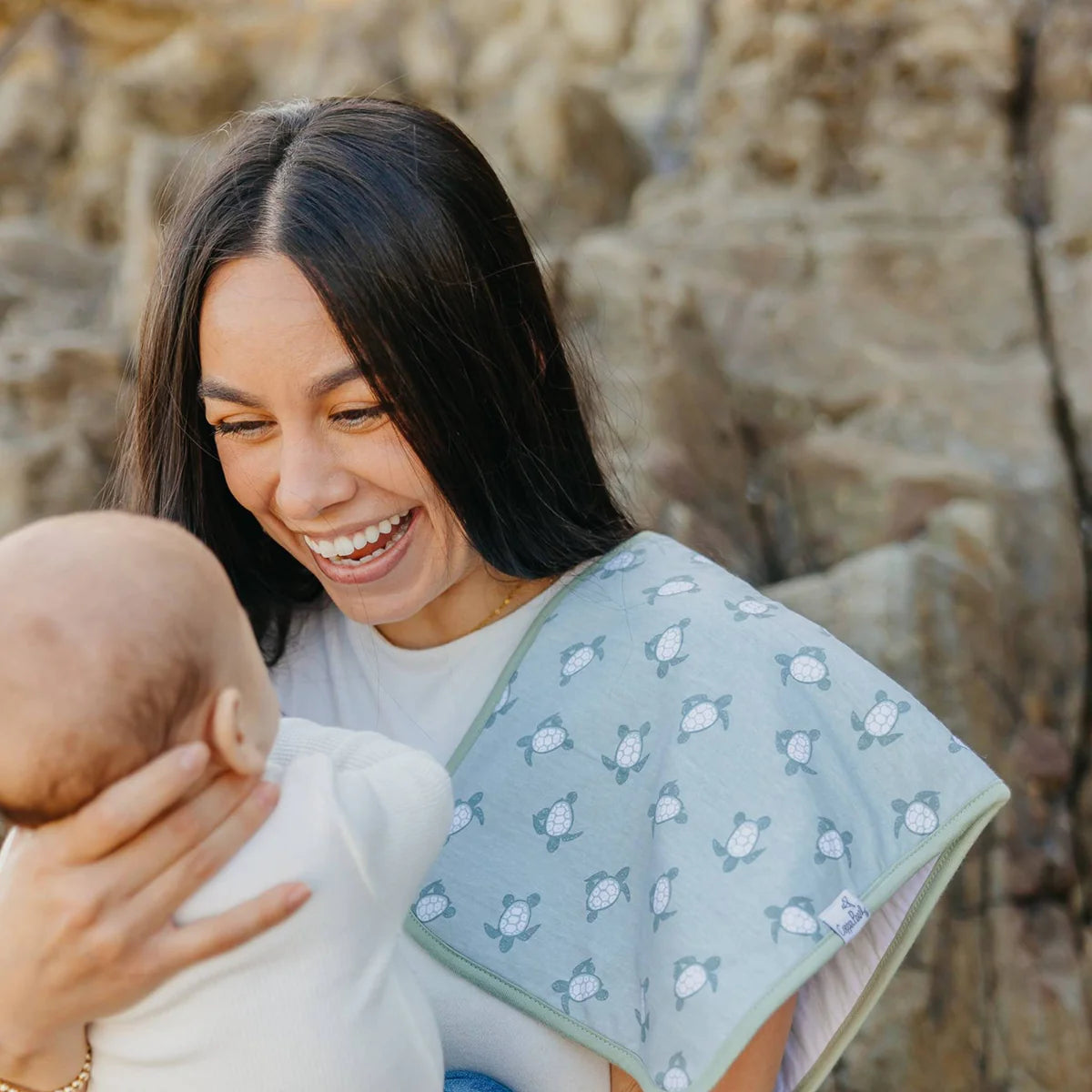 Copper Pearl Cove Burp Cloth Set