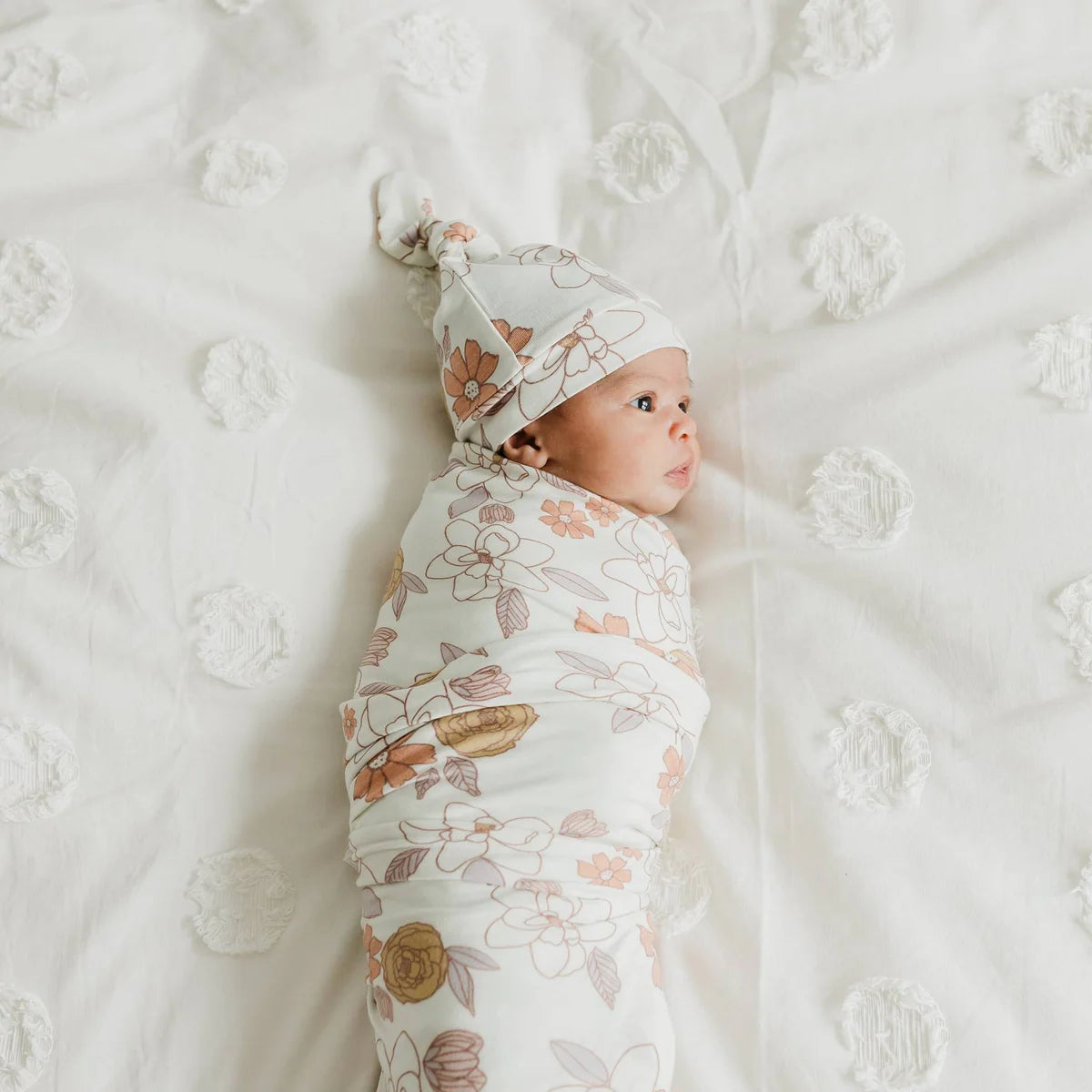 Copper Pearl Ferra Top Knot Hat 0-4mo