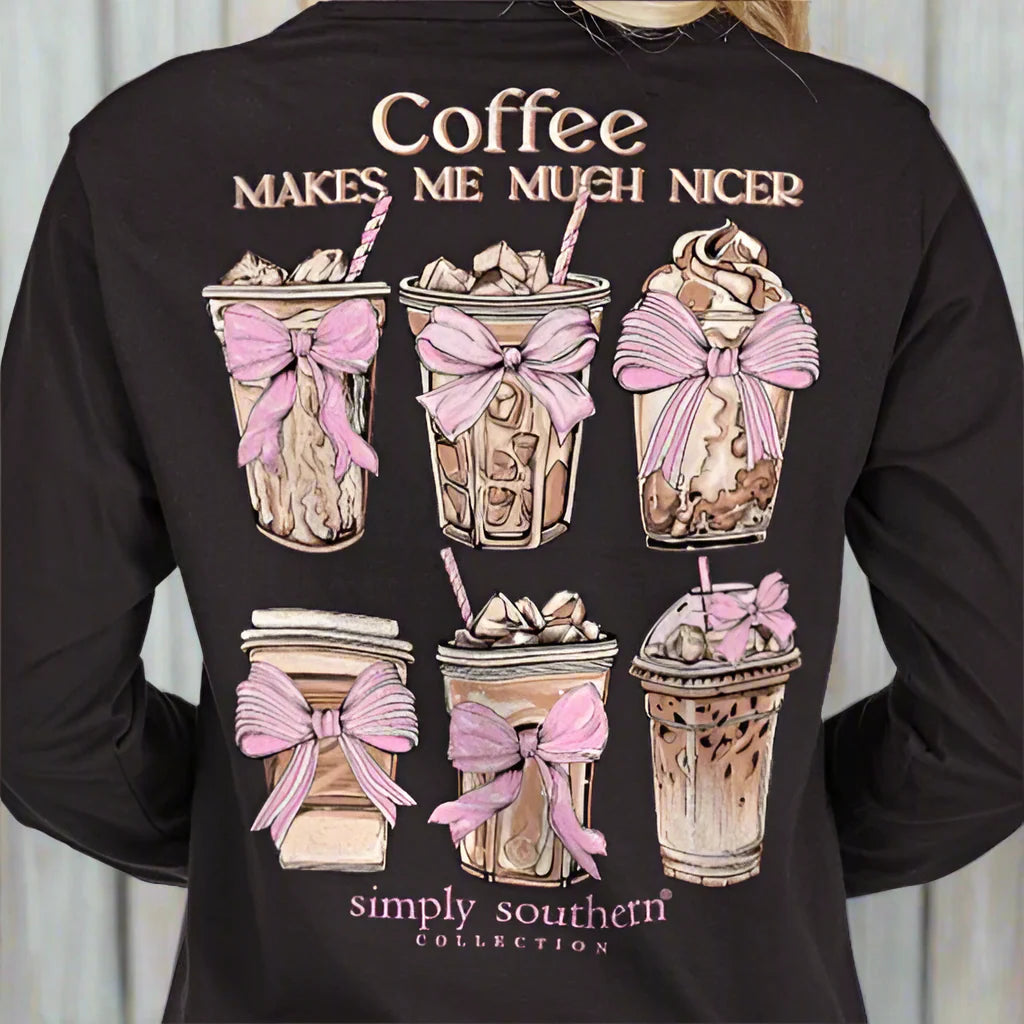 Simply Southern Coffee Nicer Long Sleeve Shirt