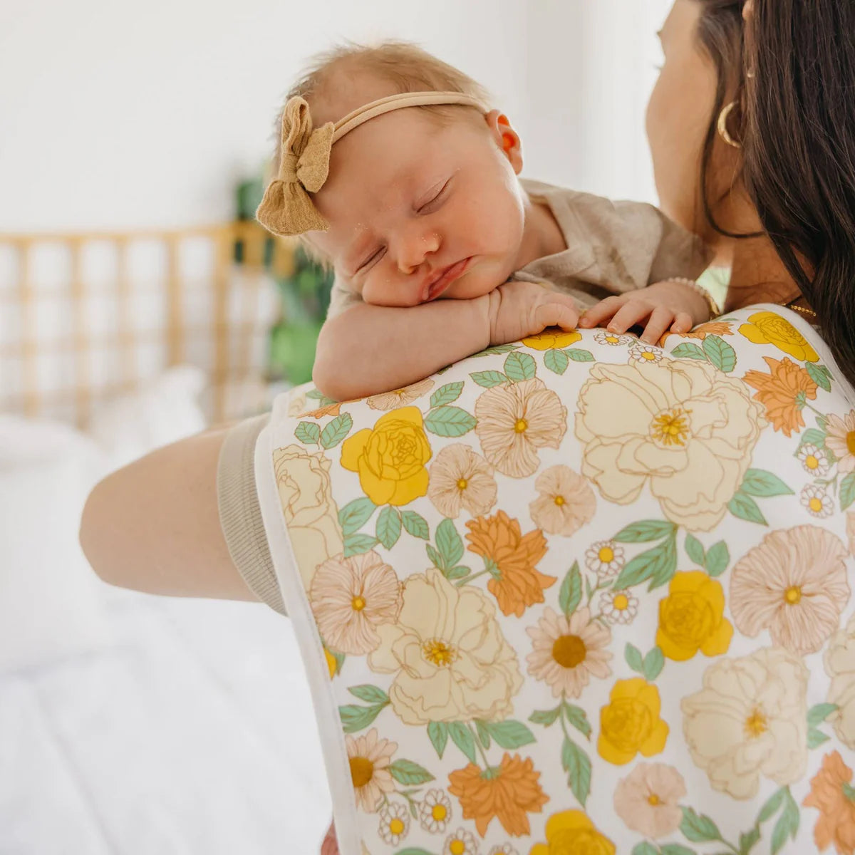 Copper Pearl Lemon Burp Cloth Set