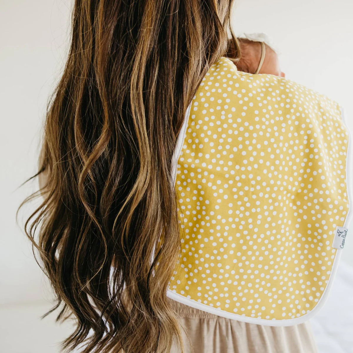 Copper Pearl Lemon Burp Cloth Set