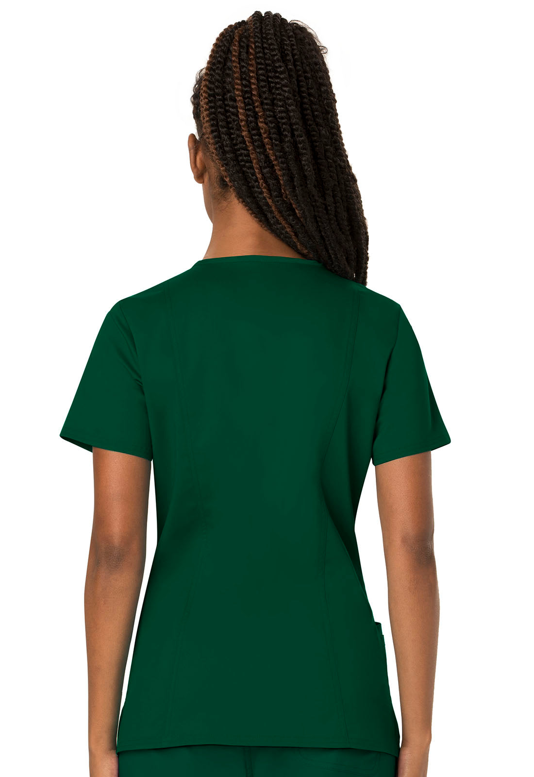 Workwear Revolution V-Neck Top - WW620-Hunter Green