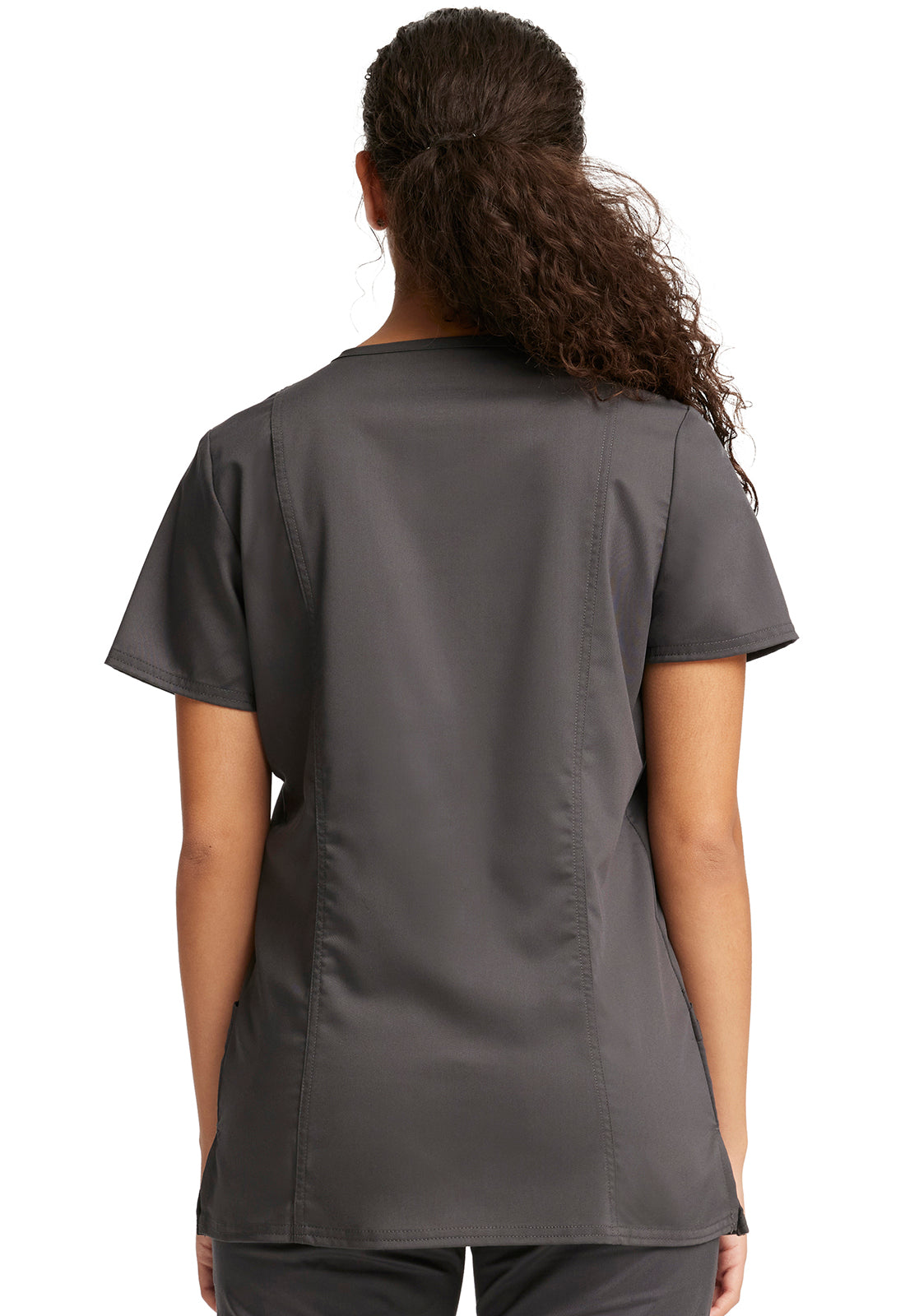 Workwear Revolution V-Neck Top - WW620-Pewter