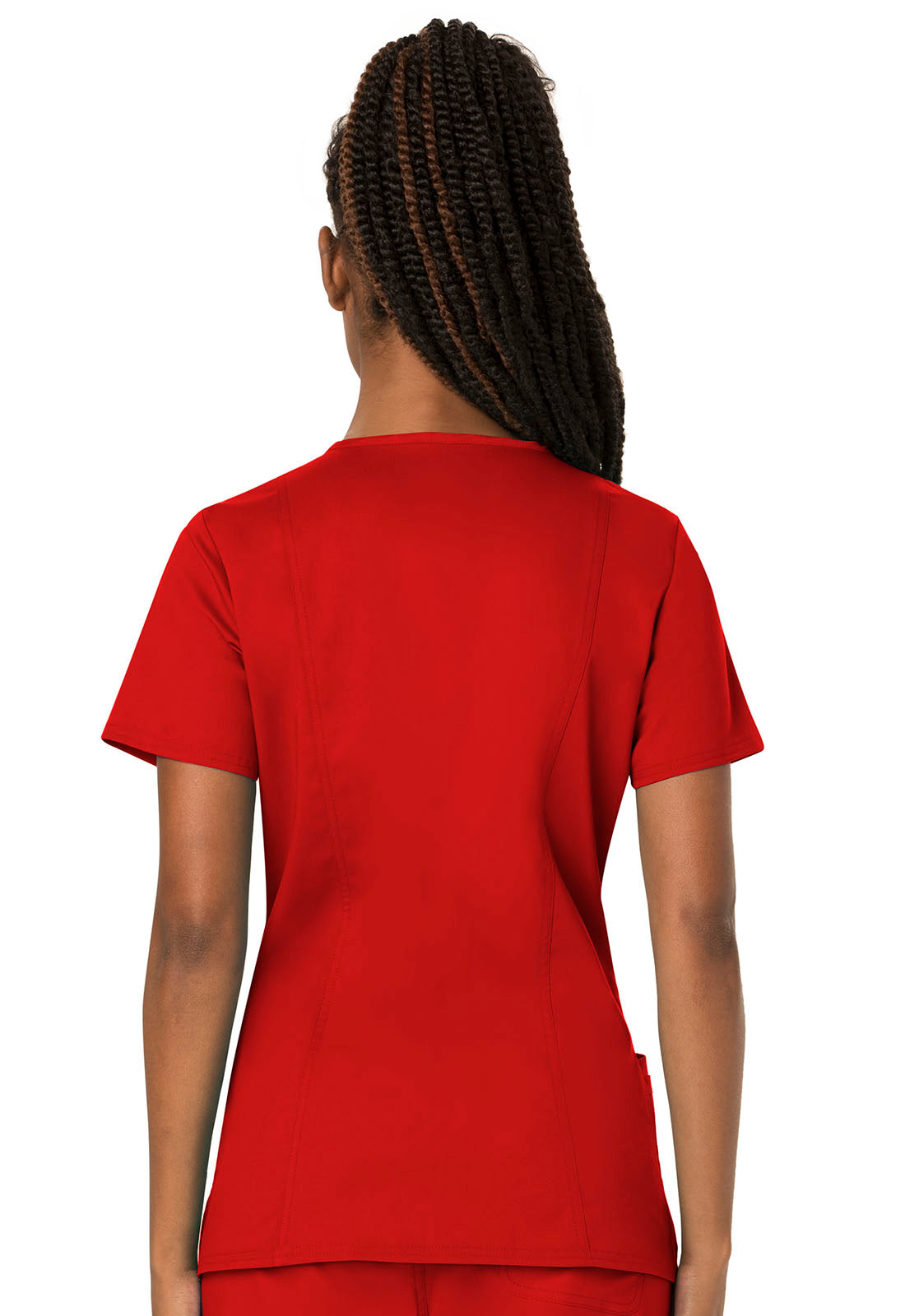 Workwear Revolution V-Neck Top-WW620 - Red