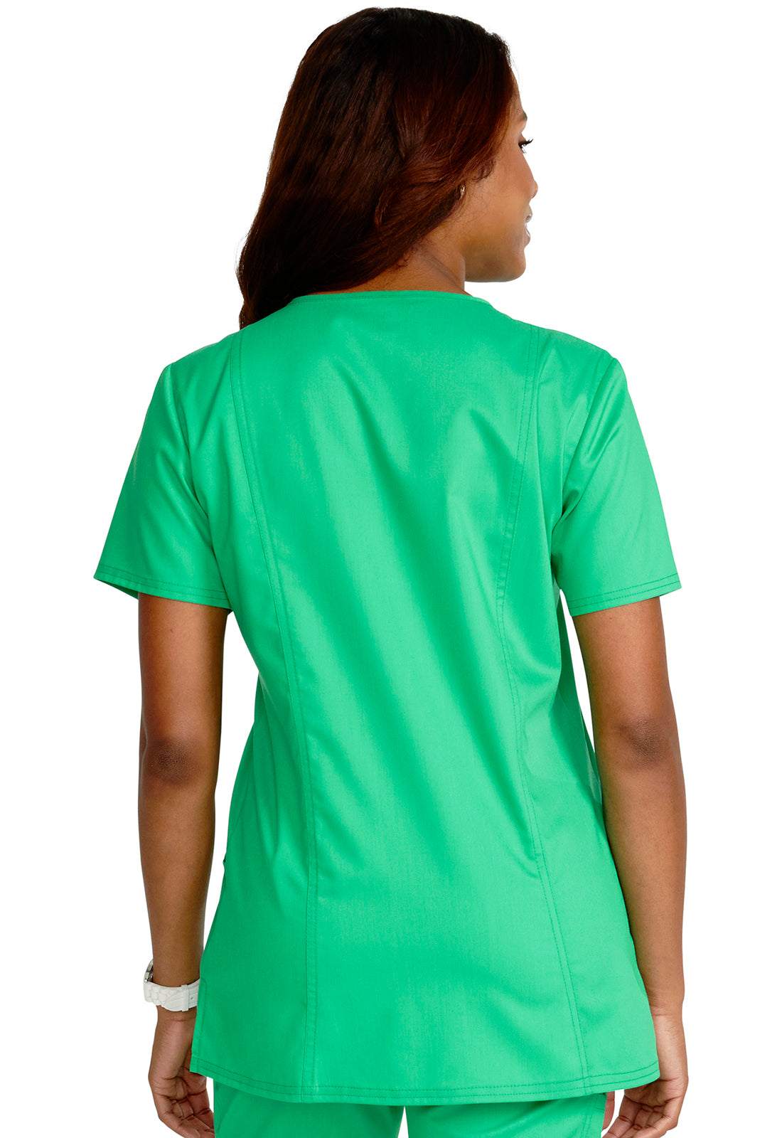 Workwear Revolution V-Neck Top - WW620-Sparkling Jade