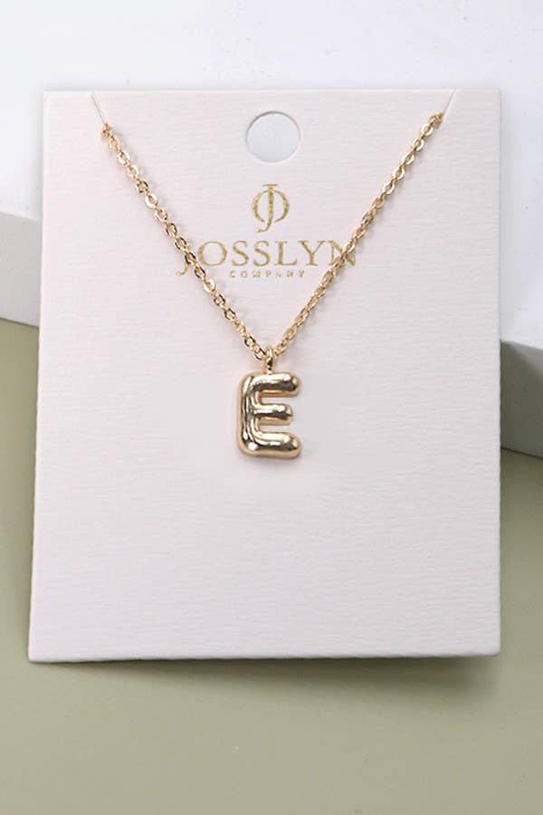 Balloon Bubble Initial Necklace
