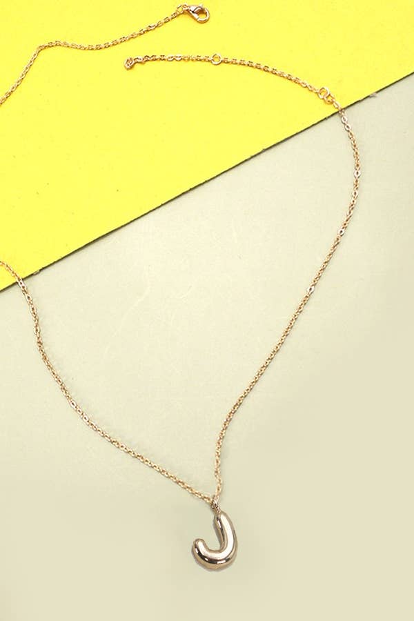 Balloon Bubble Initial Necklace