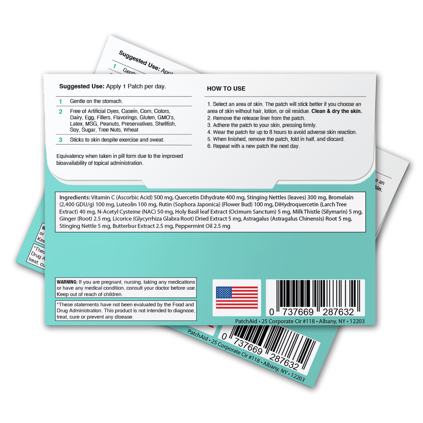 Allergy Plus Vitamin Patch - Natural Allergy Relief: 1-Pack