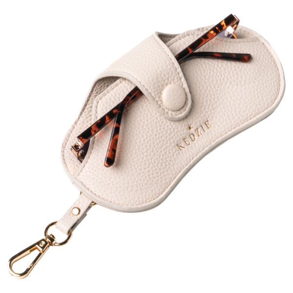 Kedzie Eclipse Eyewear Case-Bone