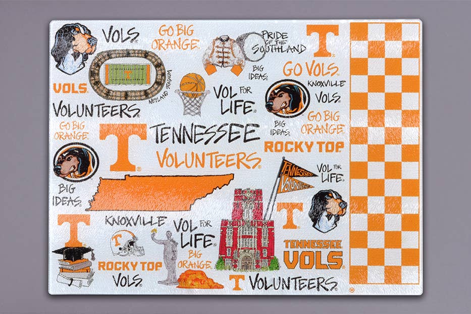 Tennessee Volunteers Tempered Glass Board