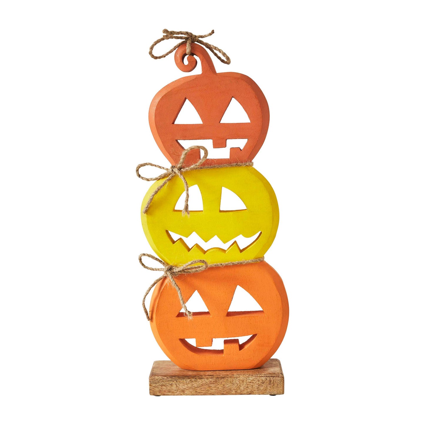 Jack O' Lantern Stack Wood Decor