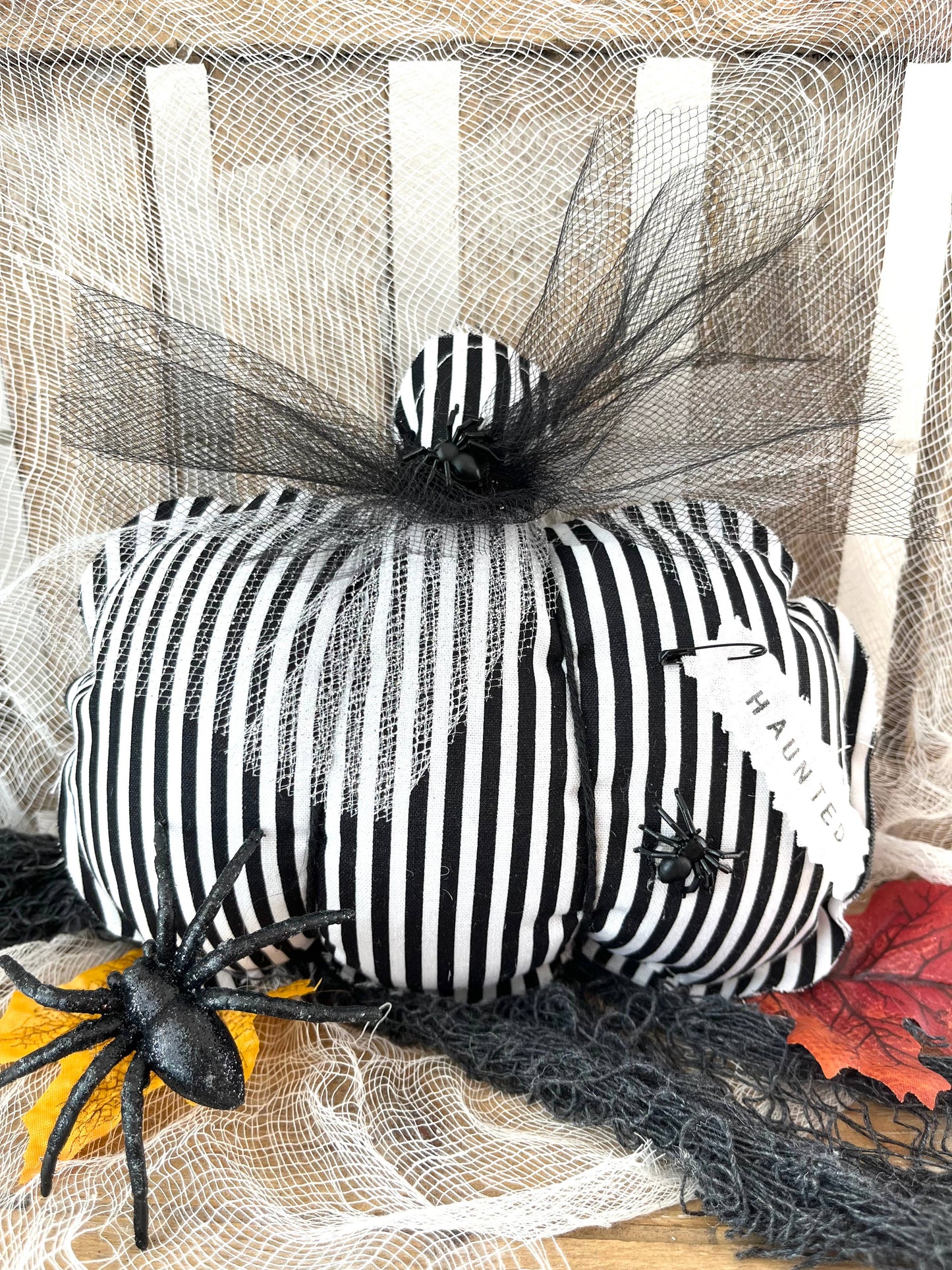 Rustic Pumpkin Vintage Halloween HAUNTED Home Decor