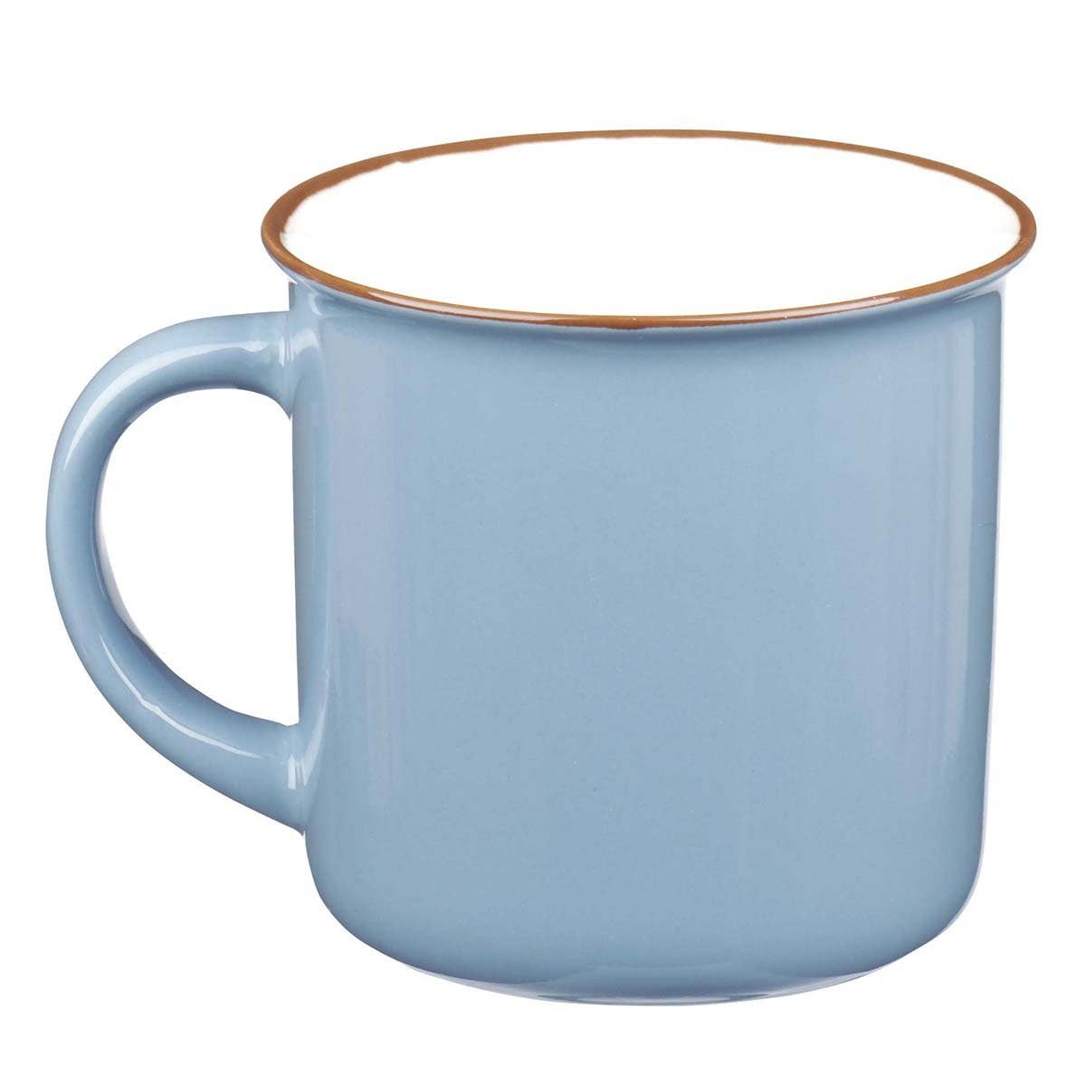 All Things Through Christ Blue Mug