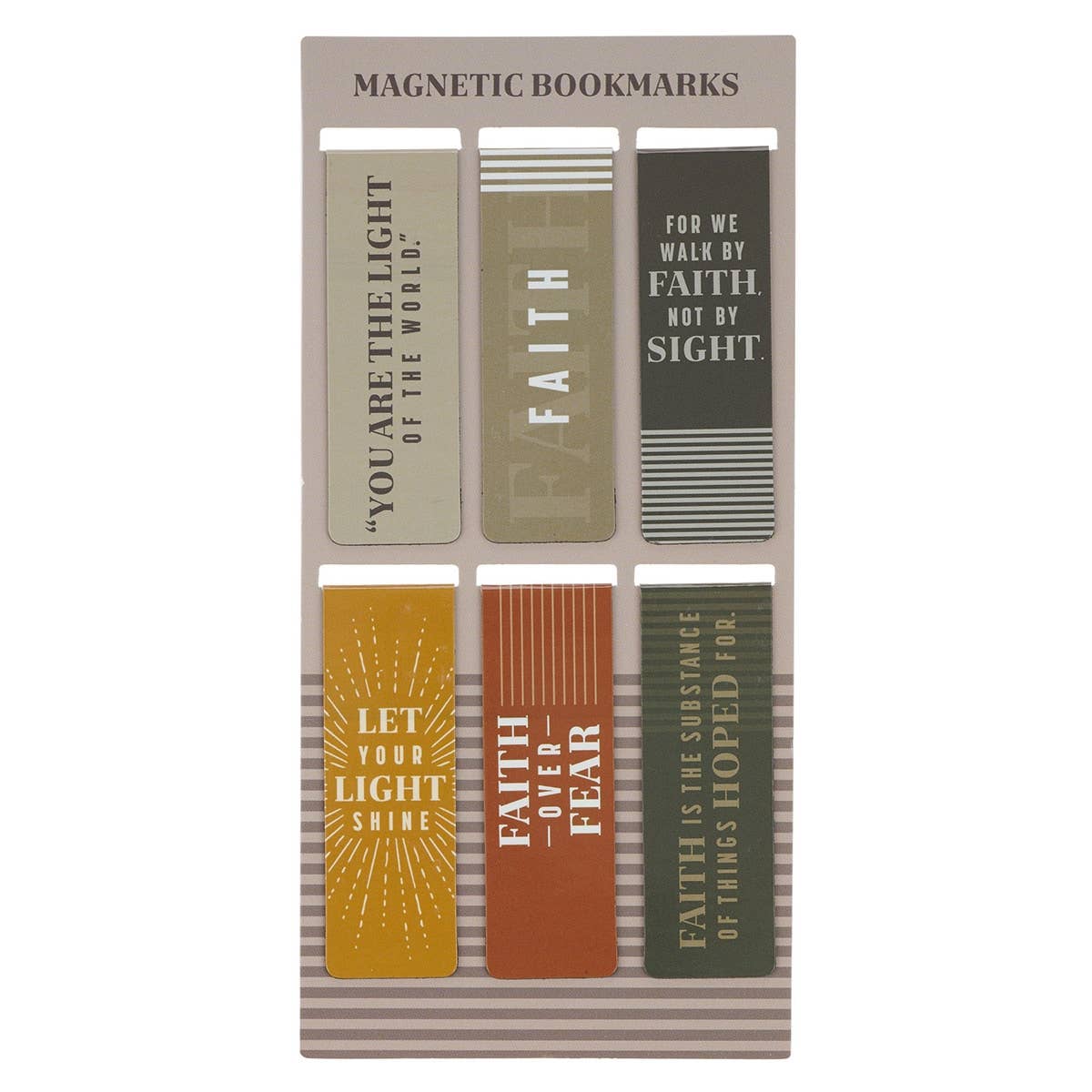 Faith over Fear Magnetic Bookmark Set