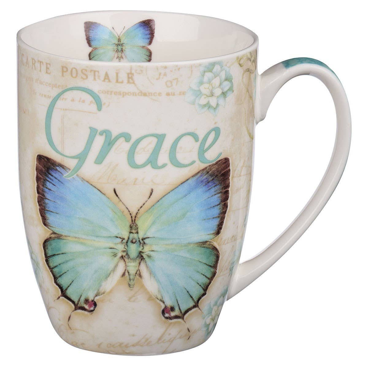 Butterfly Grace Eph. 2:8 Mug