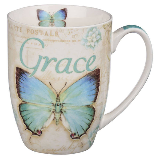 Butterfly Grace Eph. 2:8 Mug