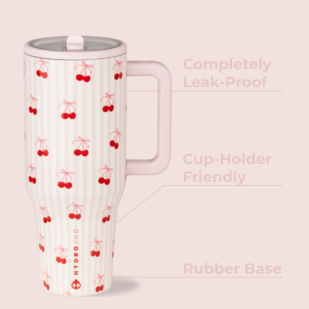 HydroJug Traveler 40oz Tumbler - Sweet Cherries