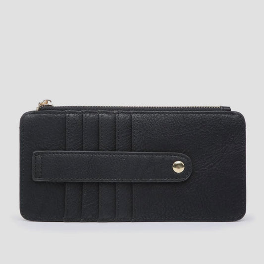 Jen & Co. Saige Slim Card Holder Wallet - Black