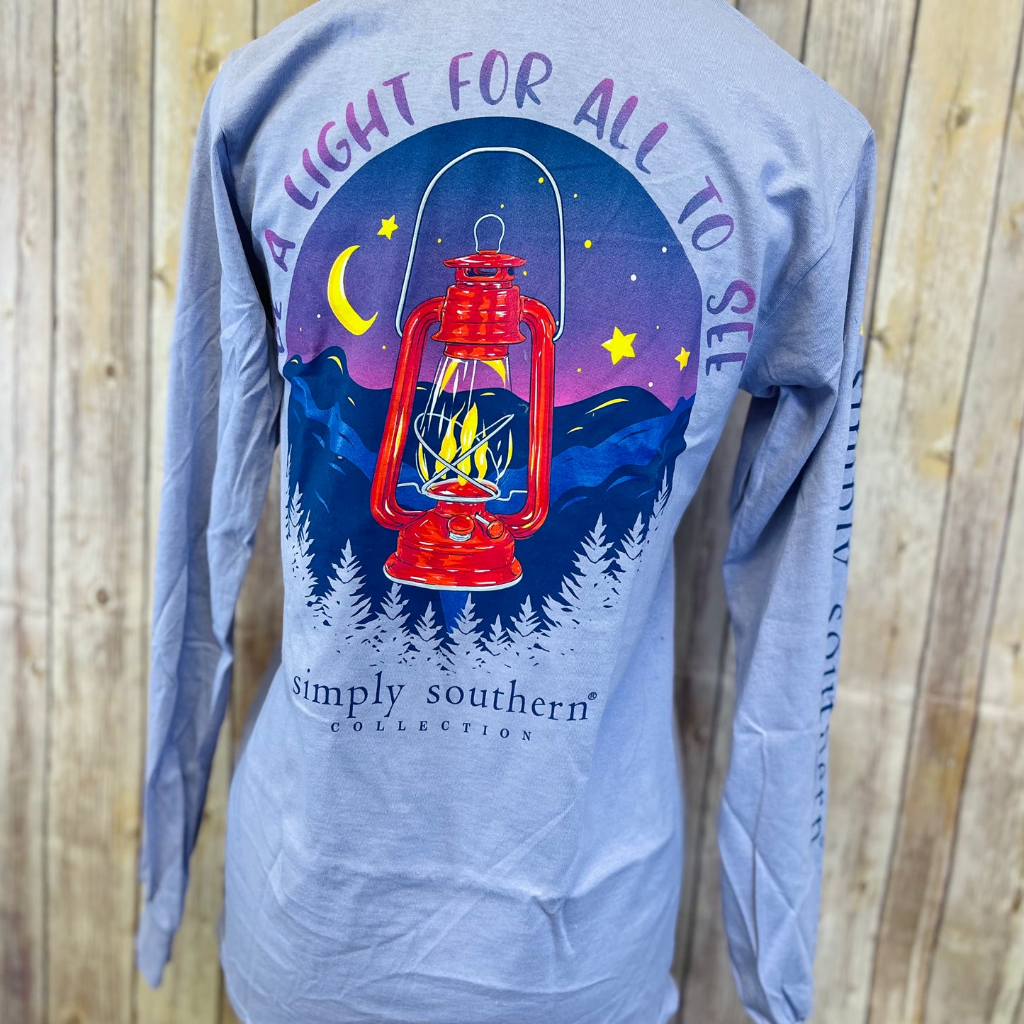 Simply Southern Be A Light For All To See Long Sleeve T-Shirt