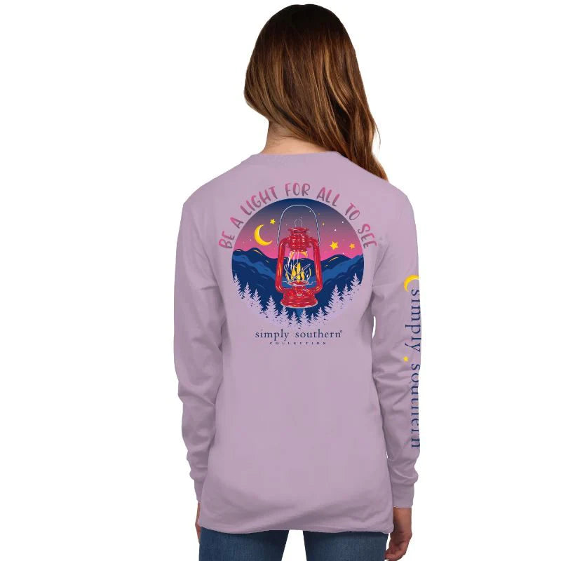 Simply Southern Be A Light For All To See Long Sleeve T-Shirt