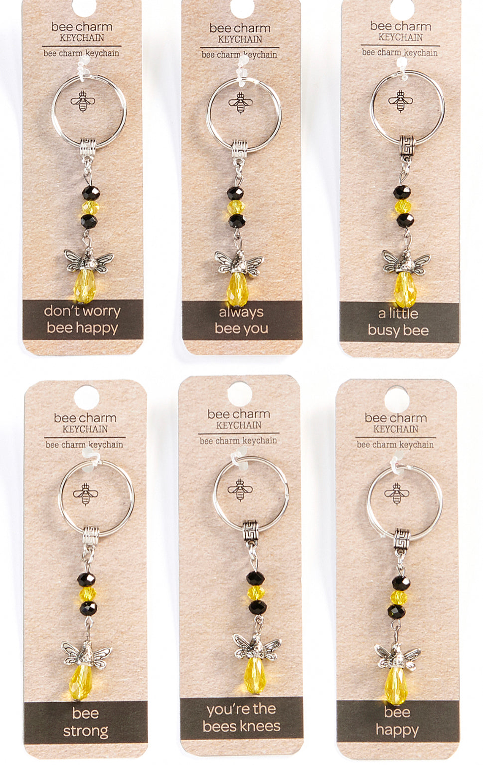CRYSTAL BUMBLE BEE KEYCHAIN