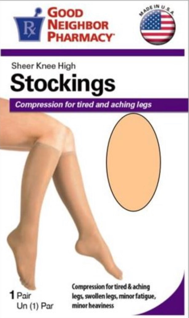GNP SHEER KNEE HIGH STOCKINGS - XL