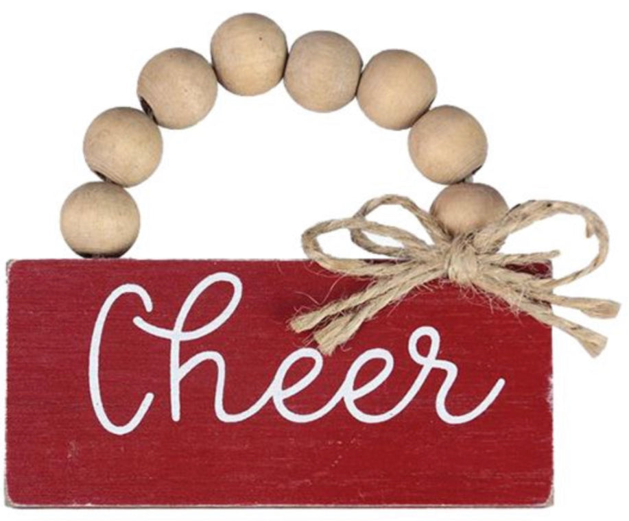 Wood Christmas Mini Signs W/Blessing Banner