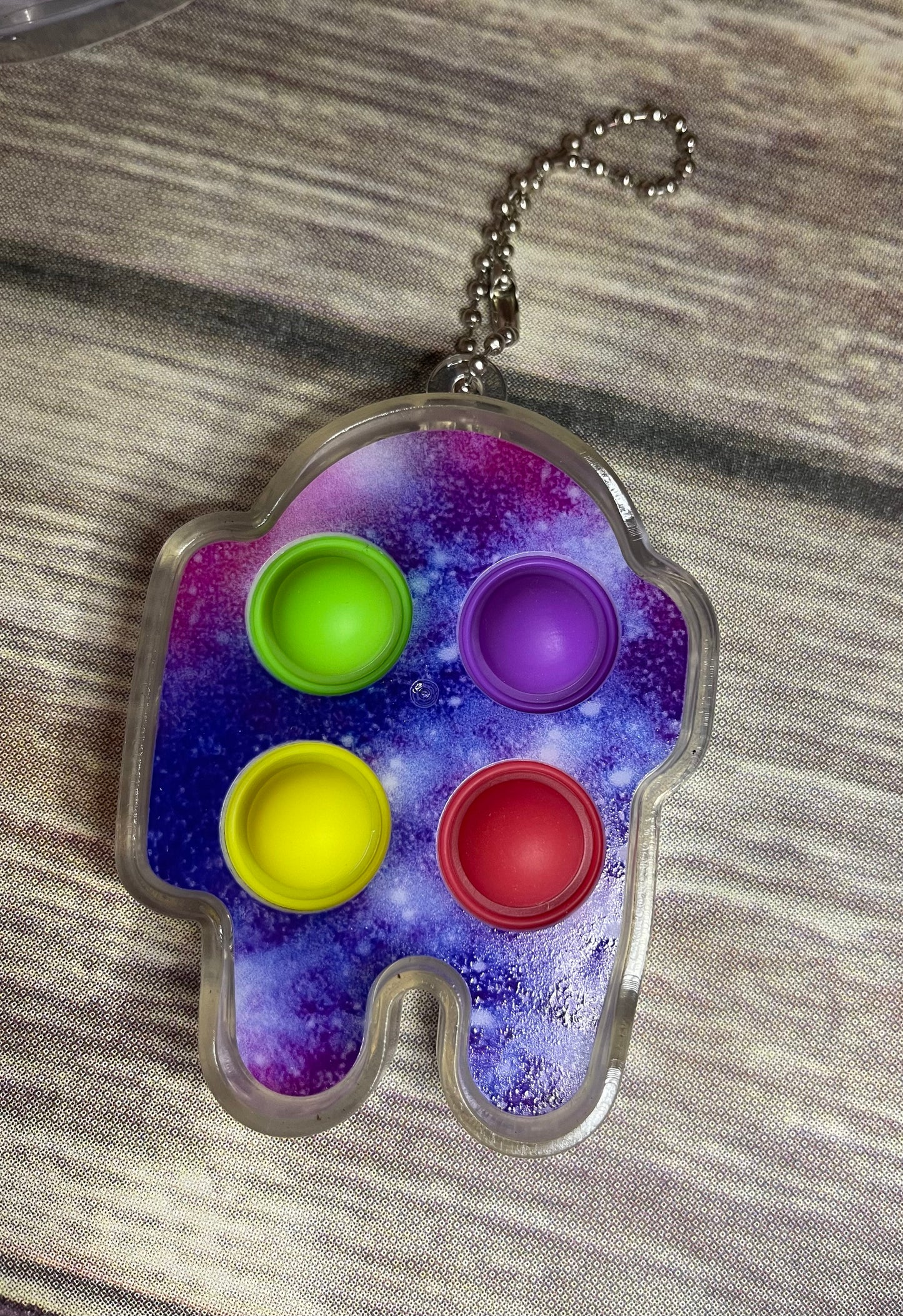 Assorted Simply Dimple Galaxy Keychain Fidget Toy