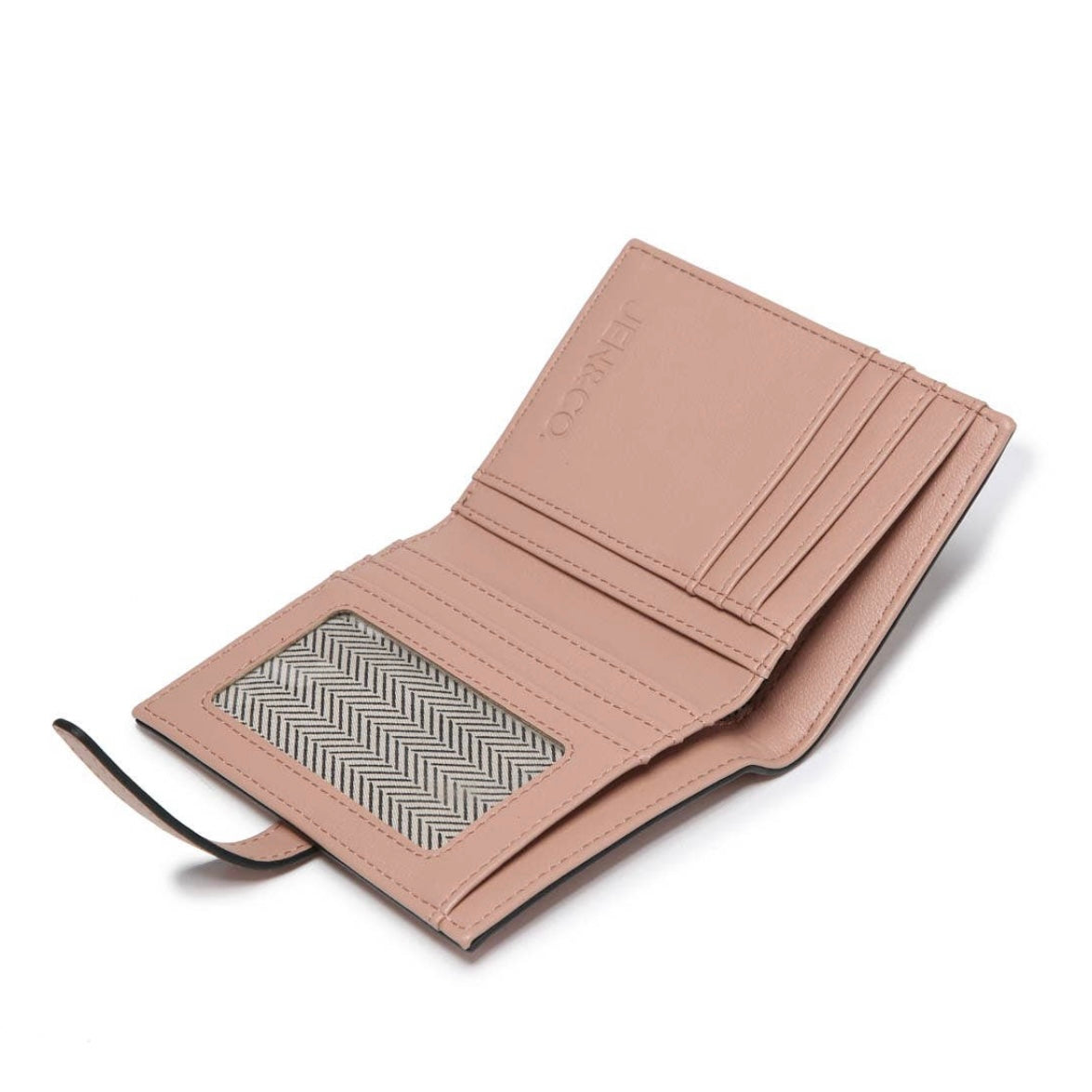 Jen & Co. Bessie Canvas Wallet w/ Slip Closure - Diamond Beige