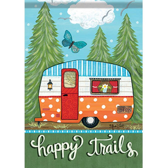 “Happy Trails” Dura Soft Garden Flag