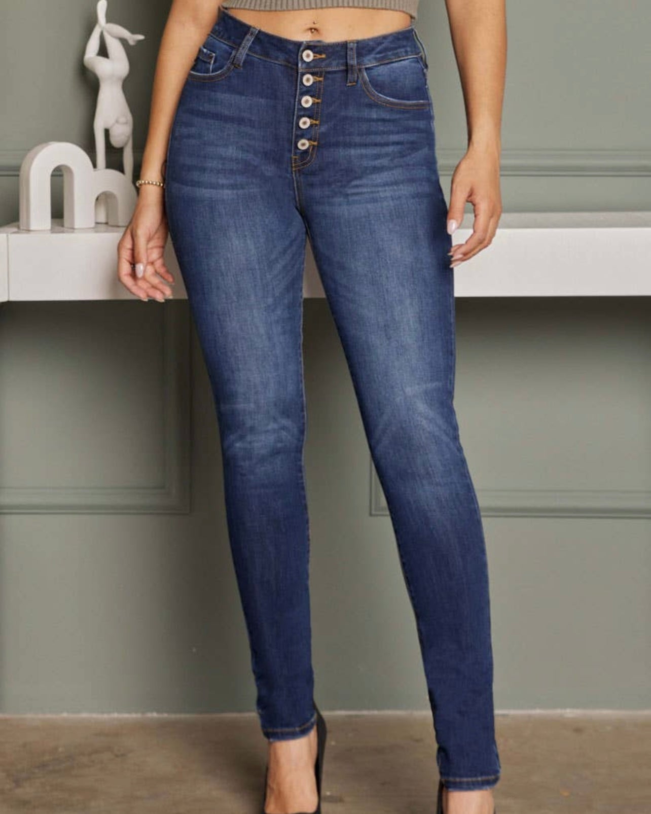 KanCan High Rise Curvy Fit Jeans