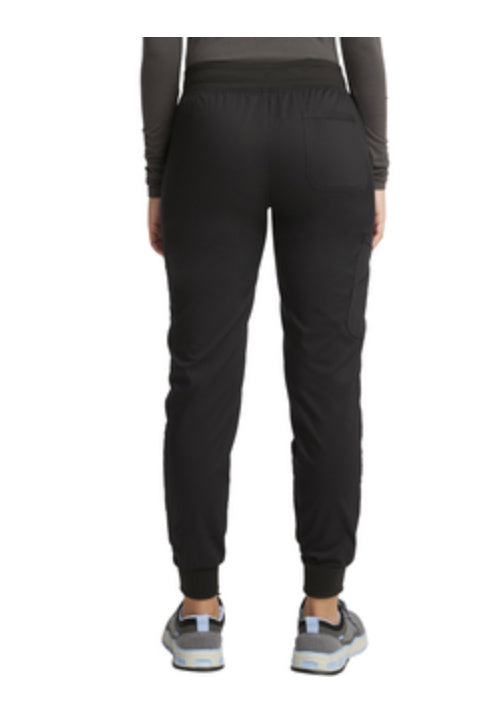 Cherokee Workwear Women's Mid Rise Jogger Pant - WW115 - Black