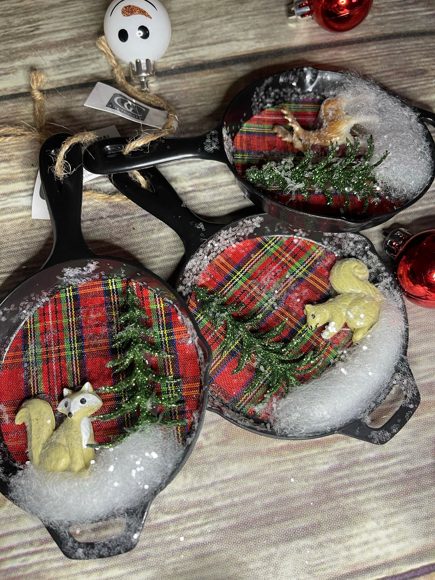 Plastic Frying Pan Ornament - Assorted