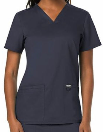 Workwear Revolution V-Neck Top - WW620-Pewter