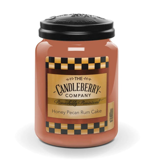 Candleberry Honey Pecan Rum Cake Large Jar Candle