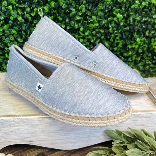 Simply Southern Espadrille Shoes - Heather Gray