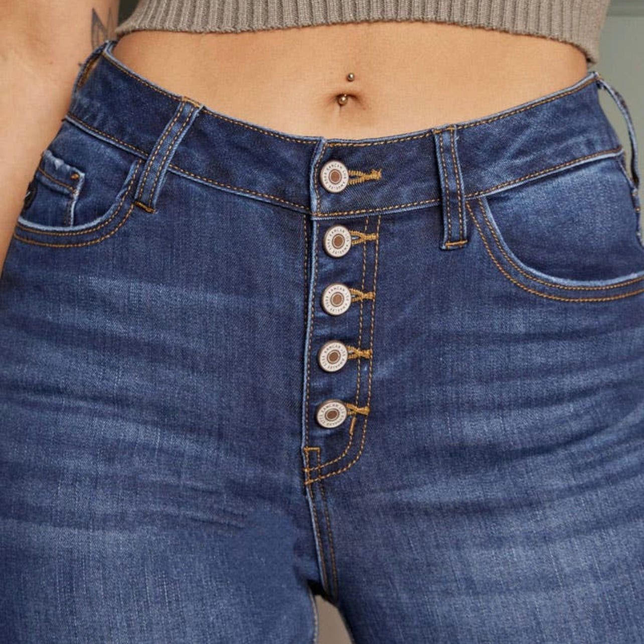 KanCan High Rise Curvy Fit Jeans