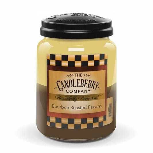 Candleberry Bourbon Roasted Pecans  Large Jar Candle