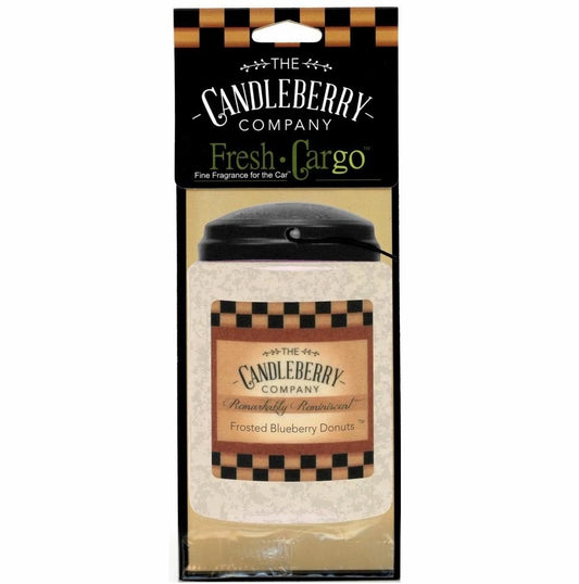 Candleberry Frosted Blueberry Donuts Car Freshener